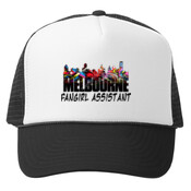 Fangirl Assistant Cap - Black Truckers Cap - Mesh Back