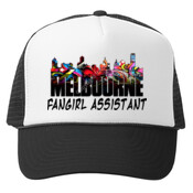 Fangirl Assistant Cap - Black Truckers Cap - Mesh Back